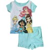 Disney Toddler Girl's Princess 4-Piece Cotton Pajama Sets - 2 of 4