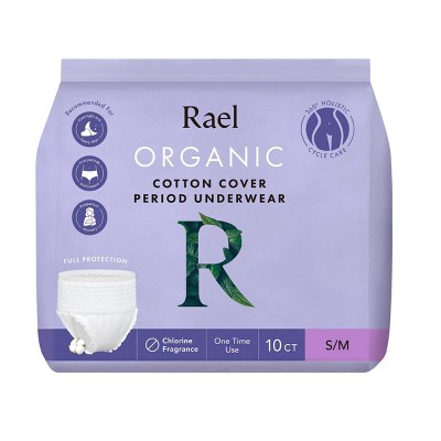 Image of Rael Organic Cotton Overnight Period Underwear - Unscented - S/M - 10ct