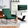 Kumasinova Sling Accent Chair,Comfy Arm Chair with Removable Cushion & Side Storage Pocket,Living Room Chair for Bedroom,Home Office,Green - 3 of 4