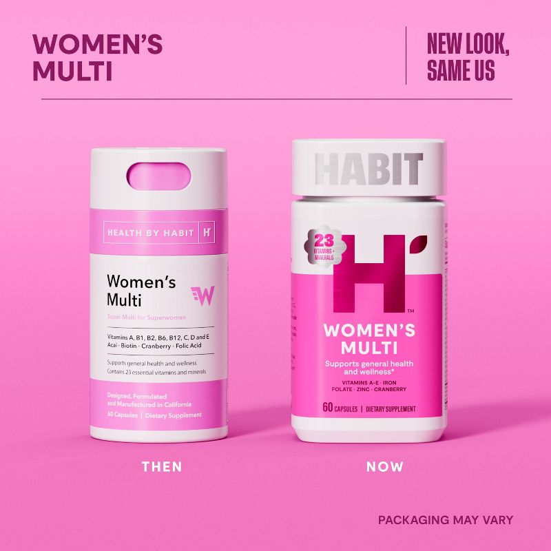 HABIT Women&#39;s Multivitamin Capsules - 60ct, 3 of 12