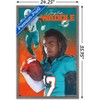 Trends International NFL Miami Dolphins - Jaylen Waddle 21 Framed Wall Poster Prints - 3 of 4