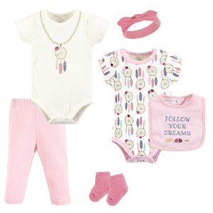 Little Treasure Baby Girl Layette 6-Piece Set, Dream Catcher - 1 of 1