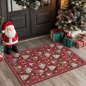 ABYNOW Machine Washable Area Rug – Soft Modern Abstract Carpet for Living Room, Bedroom, and Dining Room, Non-Slip Floor Rug - 1 of 4