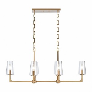 Elk Home Fitzroy 6 - Light Chandelier in  Lacquered Brass - 1 of 1