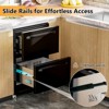 Tylza Under Counter Drawer Fridge 24 Inch, Built-in/Freestanding Beverage Refrigerator Stainless Steel Material, Fast Cooling,Black - 2 of 4