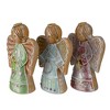 Northlight Glitter Dusted Gingerbread Christmas Angels - 6" - Set of 3 - 3 of 4