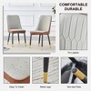 Lyngins Dining Chairs Set of 2/4,Modern Kitchen Chairs with PU Cushion and Metal Legs for Living Room,Meeting Room,Bedroom - 3 of 4