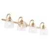 Quorum Lighting Reyes 4 - Light Vanity in  Aged Brass - 3 of 4