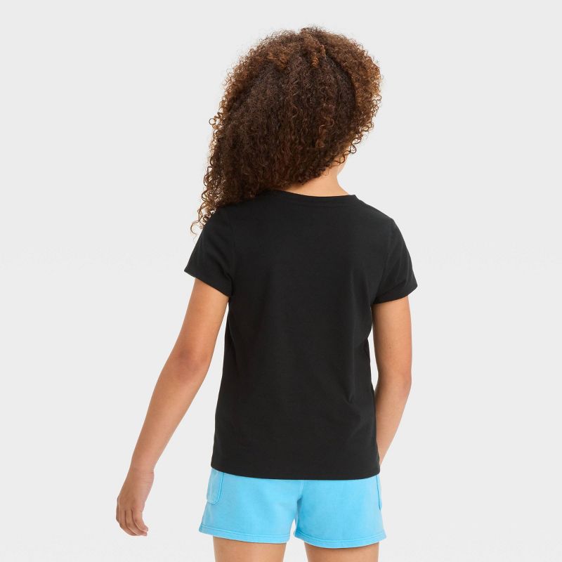 Girls&#39; Short Sleeve &#39;Ride The Wave&#39; Graphic T-Shirt - Cat &#38; Jack&#8482; Black, 4 of 5