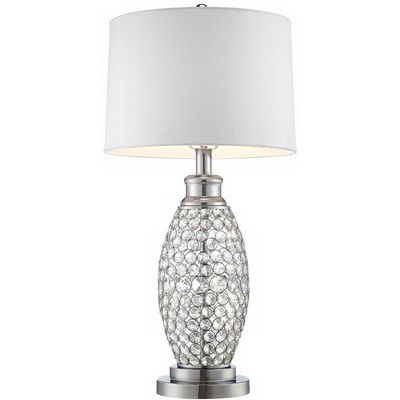 crystal beaded table lamp