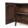 ORRD  Vintage Fluted Mango Wood Cabinet | Adjustable Shelf Storage | Rustic Accent Cabinet - 3 of 4