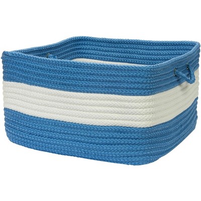 Colonial Mills Rope Walk Utility Basket, 14 by 10-Inch, Blue Ice