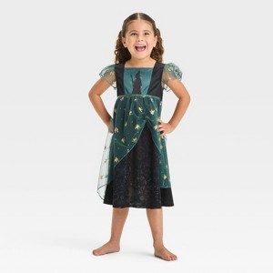 Toddler Girls' Wicked Elphaba Dress-Up NightGown - Black - 1 of 3