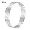Unique Bargains Heat-Resistant Perforated Stainless Steel Cake Rings for Baking - 3 of 4