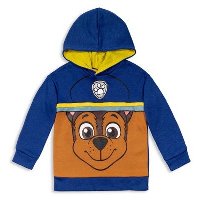 Paw Patrol Chase Little Boys Pullover Hoodie Blue 7-8 : Target