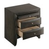 Vynxaria English Style 2 Drawer Nightstand with Top Tray, Dovetail Construction, Stylish and Practical Bedside Storage - 3 of 4