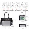3PCS Purses Tote Bag and Wallet Set Shoulder Satchel Crossbody Bags Leather Handbag - 2 of 4
