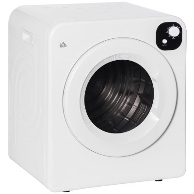 BestParts 120V 1300W Compact Clothes Dryer – 3.2 Cu. Ft. Stainless Steel Drum – Front Load Electric Dryer for Apartments, RVs, Dorms – White