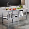 AMERLIFE Stainless Steel Table for Prep & Work Adjustable Under Shelf and Feet - 2 of 4