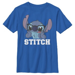 Boy's Lilo & Stitch Glasses Stitch T-Shirt - 1 of 4