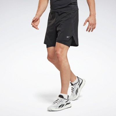 Reebok Two-in-one Shorts Mens Athletic Xx Large Black : Target