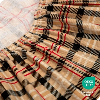 Queen Red Lodge Plaid Cotton Flannel Sheet Set