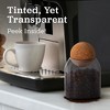 Maplefield Tinted Glass Jar with Cork Lid - Multipurpose Decorative Candy Jar for Kitchen, Pantry, and Bathroom Decor - 4 of 4