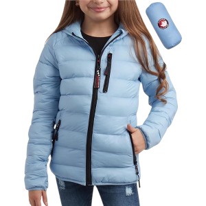 Canada Weather Gear Girls Puffer Jacket - Lightweight Packable Bubble Coat Water Resistant Outerwear Jackets for Girls (7-16) - 1 of 4