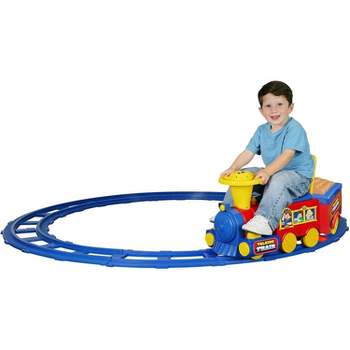 Rollplay Steam Train 6-Volt 1PMH Ride-On Vehicle Toy with 23 Feet