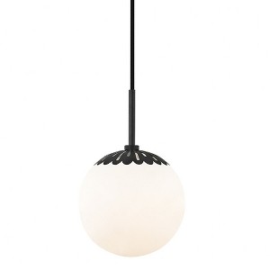 Mitzi Paige 1 - Light Pendant in  Old Bronze Opal Glossy Shade - 1 of 2
