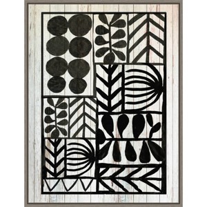 18" x 24" Botanic Print by Tom Reeves Framed Canvas Wall Art - Amanti Art: Modern Etching, Polystyrene Frame, Sawtooth Back - 1 of 4