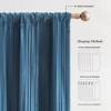 38"x84" Lush Decor Glam Pleated Velvet Light Filtering Window Curtain Panels Teal Pair - 4 of 4