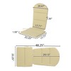 Christopher Knight Home Malibu Outdoor Acacia Wood Adirondack Chairs with Cushions (Set of 2) - 4 of 4