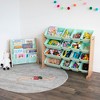 Humble Crew Kids' Toy Organizer with 16 Storage Bins Natural/Mint - 3 of 4