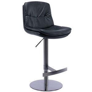 NicBex Swivel Bar Stools,Faux Leather Counter Height Bar Stools with Titanium Stainless Steel Base and Footrest,Counter Stools for Home Kitchen Cafe - 1 of 4