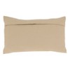 Saro Lifestyle Chic Poly Filled Pillow with Bohemian Flair, Beige, 16"x24" - 2 of 3