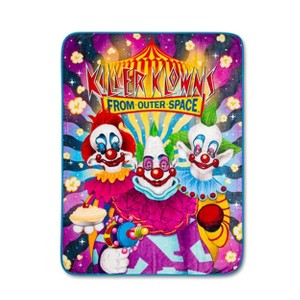 Silver Buffalo Killer Klowns From Outer Space Characters Raschel Throw Blanket | 45 x 60 Inches - 1 of 4