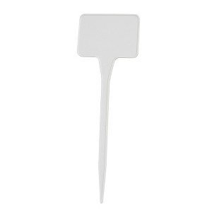 Garden Aces Recycled Plastic T-Stake Labels, White, 5.5in (Pack of 10) - 1 of 4