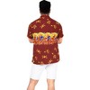 LA LEELA Men's Pirates Hawaiian Shirts Short Sleeve Button Down Shirt Mens Hawaii Shirts Vacation Summer Beach Shirts for Men Funny - 4 of 4