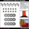 SNAP-LOC Allen Screw Set 5/16 x 1 Inch Zinc, Fastens 6 SNAP-LOC E-Track Singles - 2 of 3