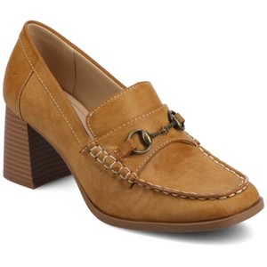 Journee Women's Aisha Moc Toe Pumps - 1 of 4