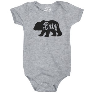Baby Bear Funny Infant Shirts Cute Boy Girl Newborn Creeper for Family Bodysuit - Crazy Dog Baby Bodysuit - 1 of 4