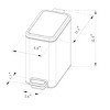 10L Stainless Slim Step Trash Can - Brightroom™ - 4 of 4