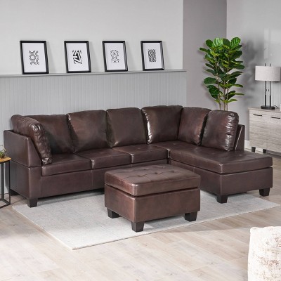 Faux Leather Sectional Sofa Target, Faux Leather Couches