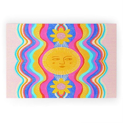Sewzinski Solar Power Looped Vinyl Welcome Mat - Society6