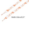INSPIRE CHIC Sneakers Orange Flat Gradient Crackle Alien Sun Pattern Athletic Shoelaces 1 Pair - 3 of 4