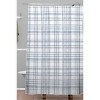Little Arrow Design Winter Watercolor Plaid Shower Curtain Blue - Deny Designs: 100% Polyester, Machine Washable - 2 of 3