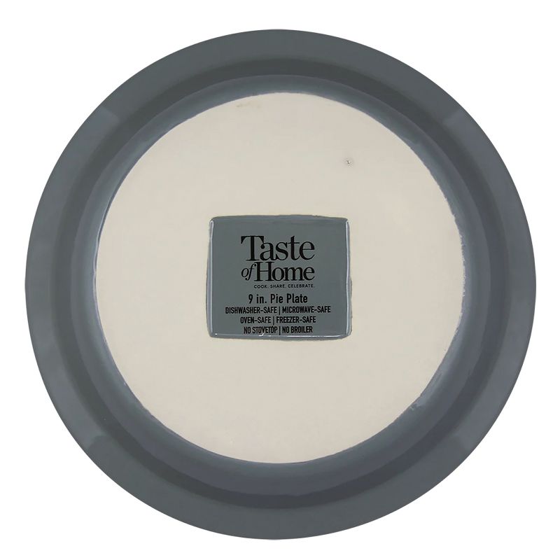 Taste of Home® 9-In. x 1.5-In. Stoneware Pie Plate, Ash Gray, 5 of 10