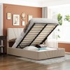 NicBex Queen/Full Size Upholstered Platform Bed with Linen Headboard and a Hydraulic Storage System for Adults - 2 of 4