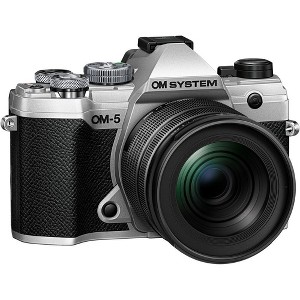 OM SYSTEM OM-5 Mirrorless Camera with 12-45mm f/4 PRO Lens (Silver) - 1 of 4